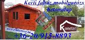 Kerti fahz, mobilgarzs, alapozs, beton lemezalap! 